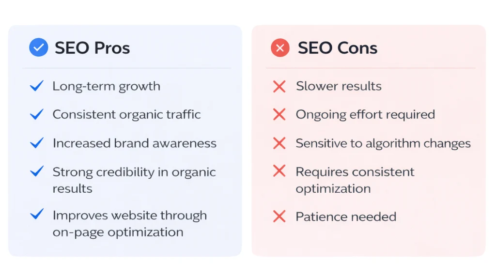 Pros and Cons of SEO