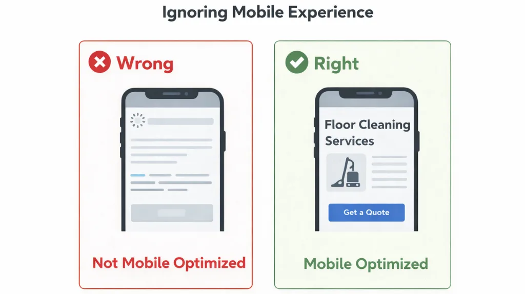 Ignoring Mobile Experience