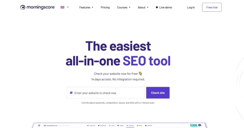 morning score seo audit tool