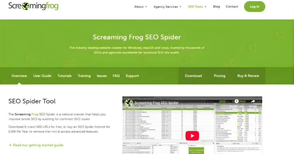 screaming frog seo audit tool