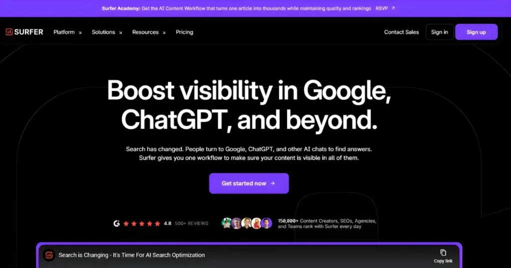 surfer seo audit tool